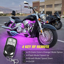 8Pcs Motorcycle LED Light Kits Strips DC 12-Volt Waterproof RGB Multi-Color picture