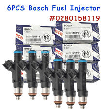 6x Fuel Injector 0280158119 For Bosch Jeep Dodge Wrangler Chrysler 3.3L 3.8L picture
