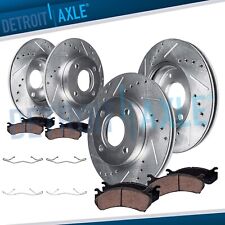 8pc AWD Front Rear Drilled Brake Rotors Brake Pads for 2018-2021 Ford EcoSport picture