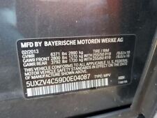 BMW X5 2013 3.0L ENGINE 11002249010 1839 picture