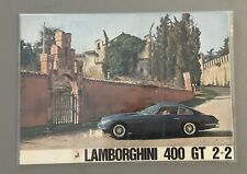Lamborghini 400 GT Sales Brochure; Dealer Original  picture