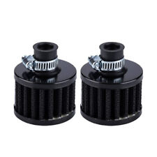 2 Pcs Cold Air Intake Filter Turbo Vent Crankcase Car Breather Valve Cover 12mm picture