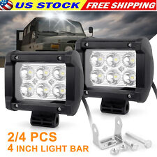 2/4PCS 4Inch LED Work Light Bar Spot Pods Fog Lamp Offroad Driving Truck SUV 4WD picture