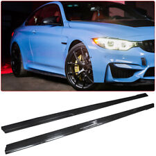 For 2015+ BMW F80 M3 F82 F83 M4 Carbon Fiber MTC Style Side Skirt Extension Lip picture