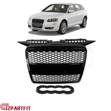 Front Grille Sport Gloss Black For Audi A3/Quattro 2006-2008 Not Fit S Line picture