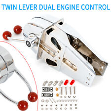 Twin Lever Marine Dual Engine Throttle Control Boat Handle Universal Control  picture