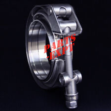4inch V-Band Clamp & Stainless Steel Flange kit for Exhaust Turbo Quick Release picture