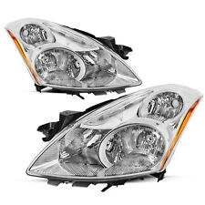 For 2010-2012 Nissan Altima Sedan Chrome Headlights Assembly Amber Corner Lamps picture