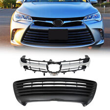 Labwork Set 2pcs Front Upper Lower Grille For 2015-2017 Toyota Camry LE XLE picture