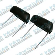 1970-72 Gm Pontiac Olds Chevy Buick Excellent Bucket Seat Head Rest Pair Black picture