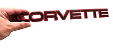 1Pc Rear Bumper Emblem 3D Badge Letters for 84-89 Corvette 14064531 Black/Red picture