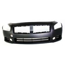 Front Bumper Cover For 2009-2014 Nissan Maxima w/ fog lamp holes Primed CAPA picture