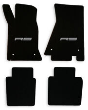 NEW 1982-1992 Camaro Floor Mats Black Set of 4 Carpet Embroidered RS on Fronts picture