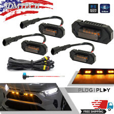 Smoked Raptor Style LED Marker Front Grille Lights Kit for 2019 & up Toyota RAV4 picture