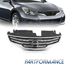 Front Grille For 2010-12 Nissan Altima Sedan Chrome Shell w/Black Insert Plastic picture