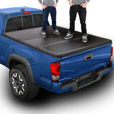 FOR 2020-23 JEEP GLADIATOR JT PICKUP TRUCK BED HARD SOLID TRI-FOLD TONNEAU COVER picture