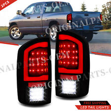 Smoked Black 2002 2003-2006 Dodge Ram 1500 2500 3500 LED Tail Lights Red DRL DOT picture