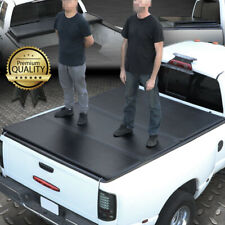 5.5 ft Hard Tri-Fold Truck Bed Tonneau Cover For 2004-2020 Ford F150 With Led picture