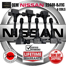 OEM NISSAN Ignition x6 Coils For 2001-2019 Nissan Infiniti 3.5L 4.0L 22448-8J11C picture