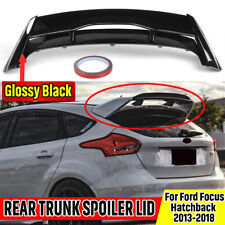 Fits 13-18 Ford Focus Hatchback RS Style Rear Roof Top Spoiler Wing Glossy Black picture