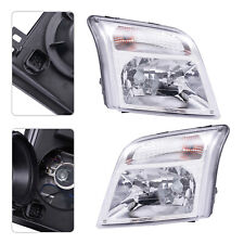 1 Pair Headlight Halogen Headlamp Assembly For Ford Transit Connect 2010-2013 picture