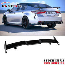 Rear Spoiler Wing Gloss Black TRD-Style For 18-22 8th Camry/ 10th Honda Accord picture