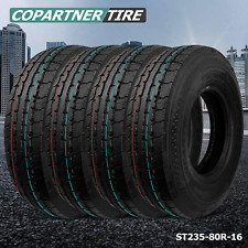 4x All Steel Tire ST235/80R16 Trailer Tires ST Radial 14 Ply Load G 129/125M  picture
