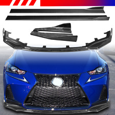 Carbon Style For Lexus IS F Sport 2017-2020 Front Rear Bumper Lip Side SKirts picture