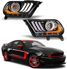 For 2010-2012 Ford Mustang Sequential LED Tube DRL Projector Headlights Headlamp picture