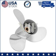 13 1/2 x 15-K 6E5-45947-00-EL  Stainless Outboard Prop Fit Yamaha 60-115HP 15spl picture