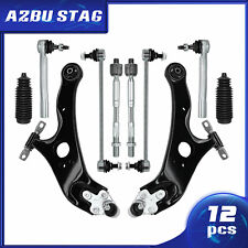 AzbuStag Control Arms w/Ball Joint Tie Rod Boot for 2011-20 Toyota Sienna-12Pcs picture