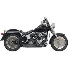 Bassani Black Turnout Pro-Street Exhaust System for 86-17 Softail picture