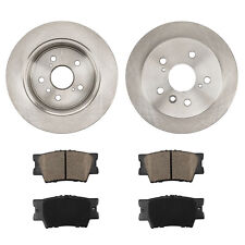 Rear Solid Brake Rotors W/ Ceramic Pads For 2013-2017 ES300h ES350 Avalon Camry picture