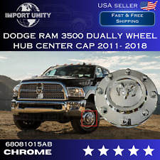 1X CHROME FRONT CENTER HUB CAP 68081010AB Fits For 2011-18 Dodge Ram 3500 DUALLY picture