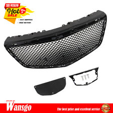 New Grille Bumper For 14-19 Cadillac CTS Sedan B Style Upper Gloss Black Mesh picture