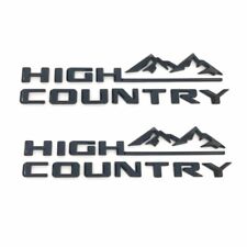 2X Gloss High Country Emblem Fender Door Tailgate Badge For Silverado OEM picture