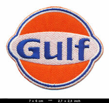 GULF Patch Embroidered Sew Iron Cars Gas Station Motor Oil Motorsports Racing v1 picture