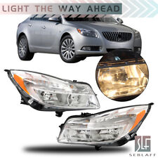 Headlight For 2011-2013 Buick Regal Halogen Headlamp Chrome Left+Right Side picture