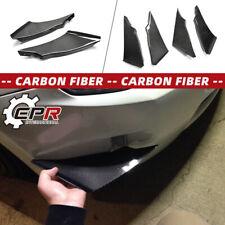 For Nissan 350Z Z33 03-05 Front Bumper Canards Splitter Addon Carbon Fiber 4Pcs picture