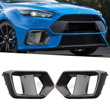 2X For Ford Focus RS 2016 2017 2018 Carbon Fiber ABS Front Fog Lamp Light Frame picture