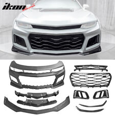 Fits 19-23 Chevy Camaro LS LT1 Unpainted ZL1 Style Front Bumper Cover Conversion picture