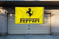 Ferrari 3x5t Flag Banner Racing Italy Man Cave Yellow Manufacturer Car Garage picture