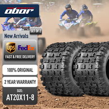 Set 2 OBOR 20x11-8 Sport ATV GNCC Racing Tires 6Ply 20x11x8 UTV Tyre All Terrain picture