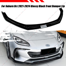 For Subaru BRZ 2021-24 Front Bumper Lip Spoiler Splitter Protector Glossy Black picture