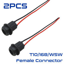 2pcs T10 168 194 W5W 2825 Female Socket Extension Wire Harness Adapter Connector picture