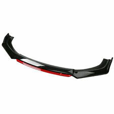 For Acura ILX 2013-2021 Front Bumper Spoiler Splitter Body Kit Glossy Black+ Red picture