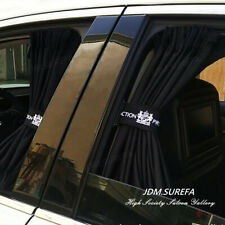 JDM Junction Produce Curtains Luxury Black Car Window Shade Valance Small Size picture
