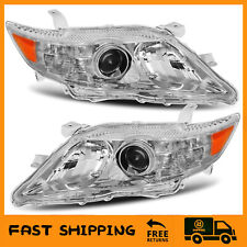 Left&Right Headlights For 2010-2011 Toyota Camry Sedan Chrome Clear Projector picture
