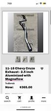 11-16 Chevy Cruze Exhaust - 2.5 inch Aluminized with Magnaflow picture