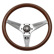 NARDI Italy Steering Wheel Deep Corn Wood Polished Spokes 350mm picture